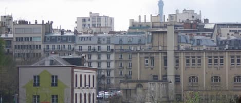 View of the Eiffel Tower and Surroundings from the Balcony