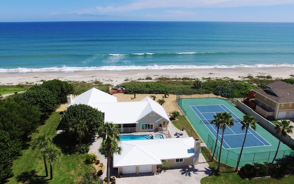 Aerial view of the property