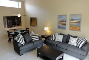 Enjoy our completely remodeled condo on the 12th fairway of the Stadium course. 