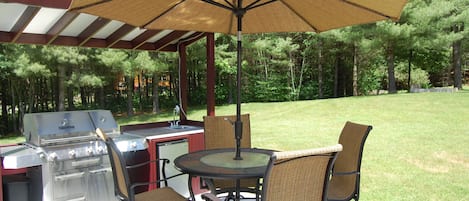 relax and enjoy the large secluded backyard