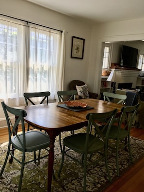 Dining room with seating for six