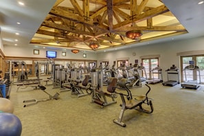 The workout facilities are well-kept and open to all guests.