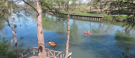 This is the view from back yard @#river#swimming#kayak#golfcourse#sun#fun