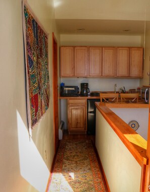 hallway and kitchenette