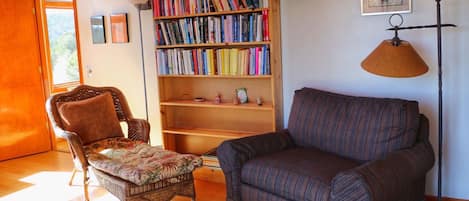 sitting area in large bedroom