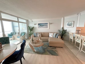 Living and dining all ocean front