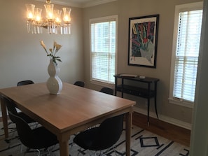 Large dining table for dining or working remotely 