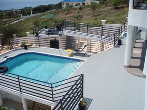 This is the elevated entertainment area; designed to look great; practical too.