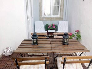 A small terrace with 15  square meter.