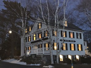 Twilight and Full Moon over the Old River House, Kennebunkport.