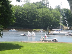 Front Porch: A Sailing day view of Water & Silas Perkins Park.