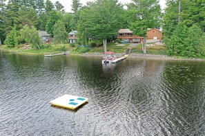 Private dock and swimming float. Boat rental available please call if interested
