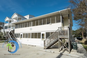 Front View of Villas and Parking