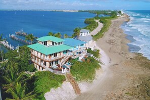 500+ yards of smooth, private & isolated beach to the immediate north