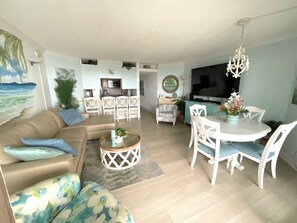 Living area is large and comfortable