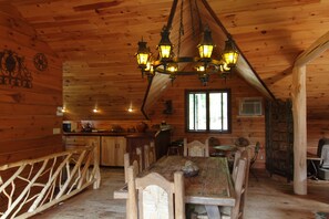 upper level dining area