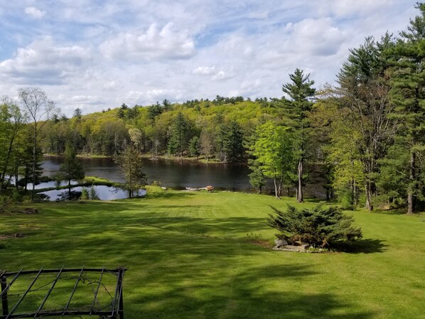 View from the house Lake in the Spring time.