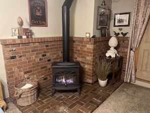 Gas fireplace with remote control