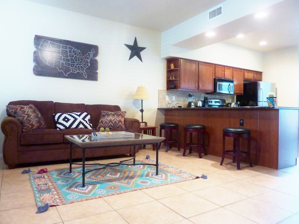 Luxurious, upscale and newly renovated.