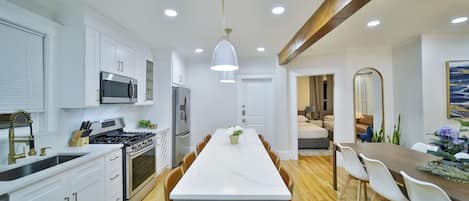 Stunning open space layout. Kitchen/living area.