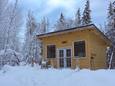 Riverfront Cabins Where You Can View Salmon From Mid July To September