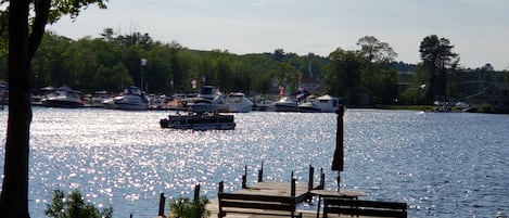 View from our backyard overlooking the marina across the way.