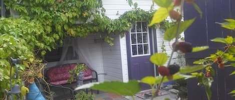 Vine covered porch