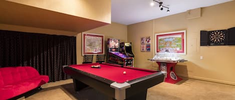 Air Conditioned Game Room - Billiards, Pinball, Multi-Arcade, Bubble Hockey