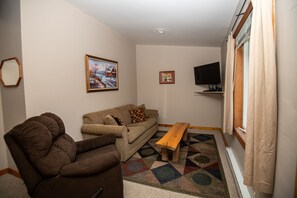 Den with pullout couch