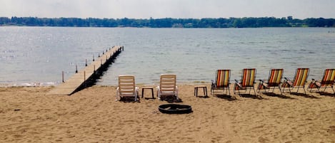 Beach chairs, Fishing off of the dock, and fire pit!  Fire wood provided