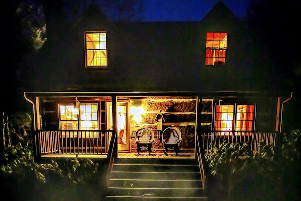 There's nothing like the warmth and comfort of a cabin on a cold & crisp night