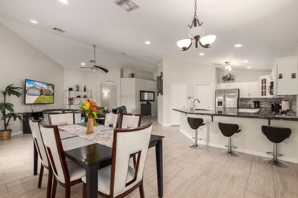Dinning Area Facing Kitchen