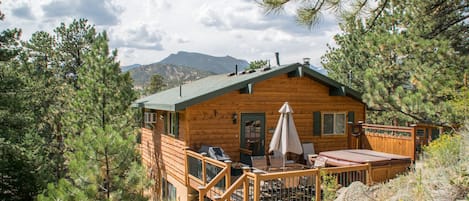 Pine Cone Cabin on private road and mountain views