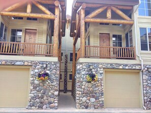 Entry with garage underneath