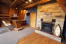 Wet bar and gas fireplace