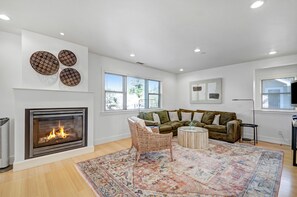 Living Area with Fireplace