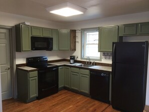 Complete with microwave and dishwasher