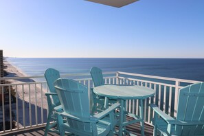 Beautiful Ocean Views from this Large Corner Unit Balcony