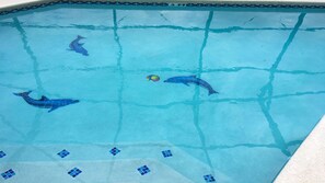 Beautiful Dolphins at play mosaic - our newest addition.