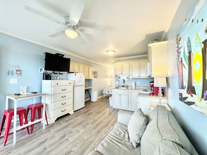 300 sq ft studio unit.