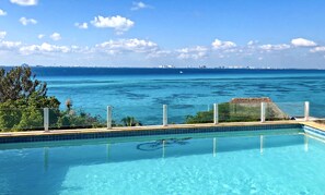 Get lost with the views from our pool staring directly at the Caribbean "Blues"