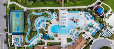 Resort heated water park and amenities