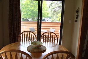 Ground floor condo, with walk out patio. New charbroil gas grill and furniture