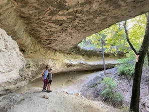 Nearby Goat Cave is a short hike from the house and is an excellent, easy hike!