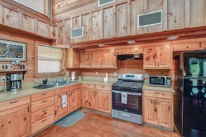 Open-concept kitchen and living room
