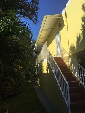 Side entrance to the second floor unit