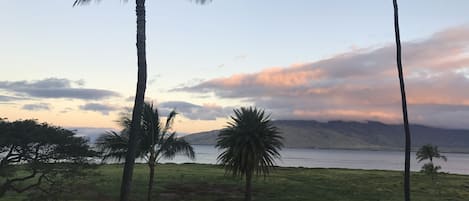 Sunrise from the private lanai (deck)