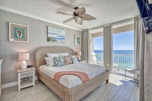 Gulf front master bedroom