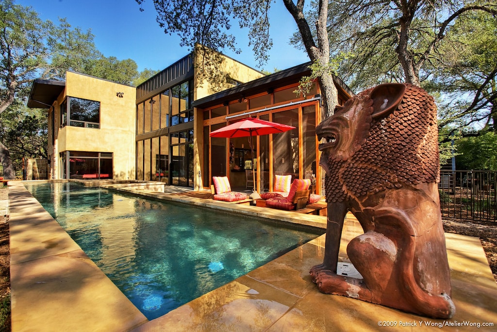 Bali Meets Austin In Artist S Luxury Loft House W Lap Pool Flex Office Space South Austin