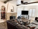Living room with fire place